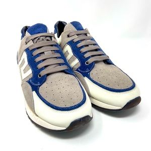 Versace Mens Suede & Leather Sneakers